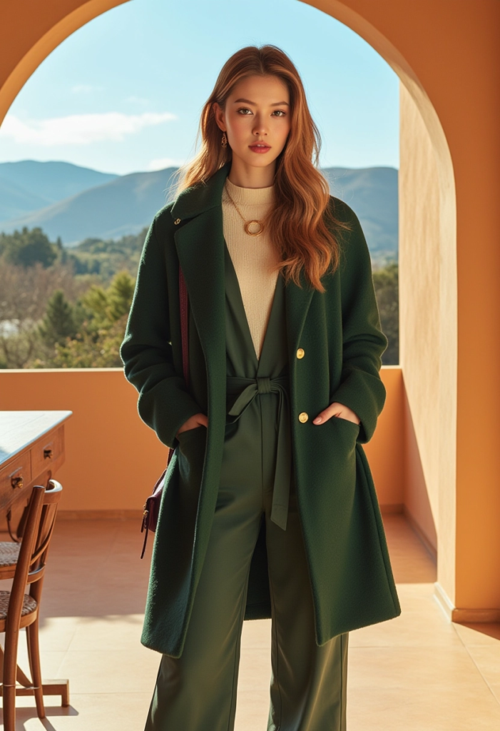 Women's Trench Coat,Double-Breasted Styles,Trench Coat
