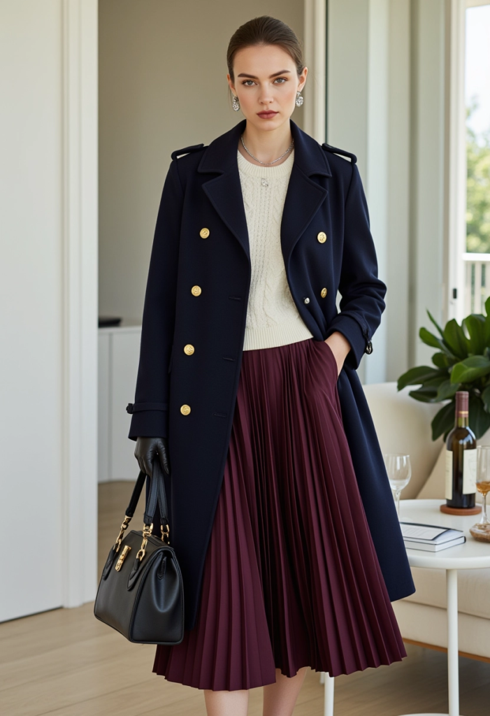 Women's Trench Coat,Double-Breasted Styles,Trench Coat