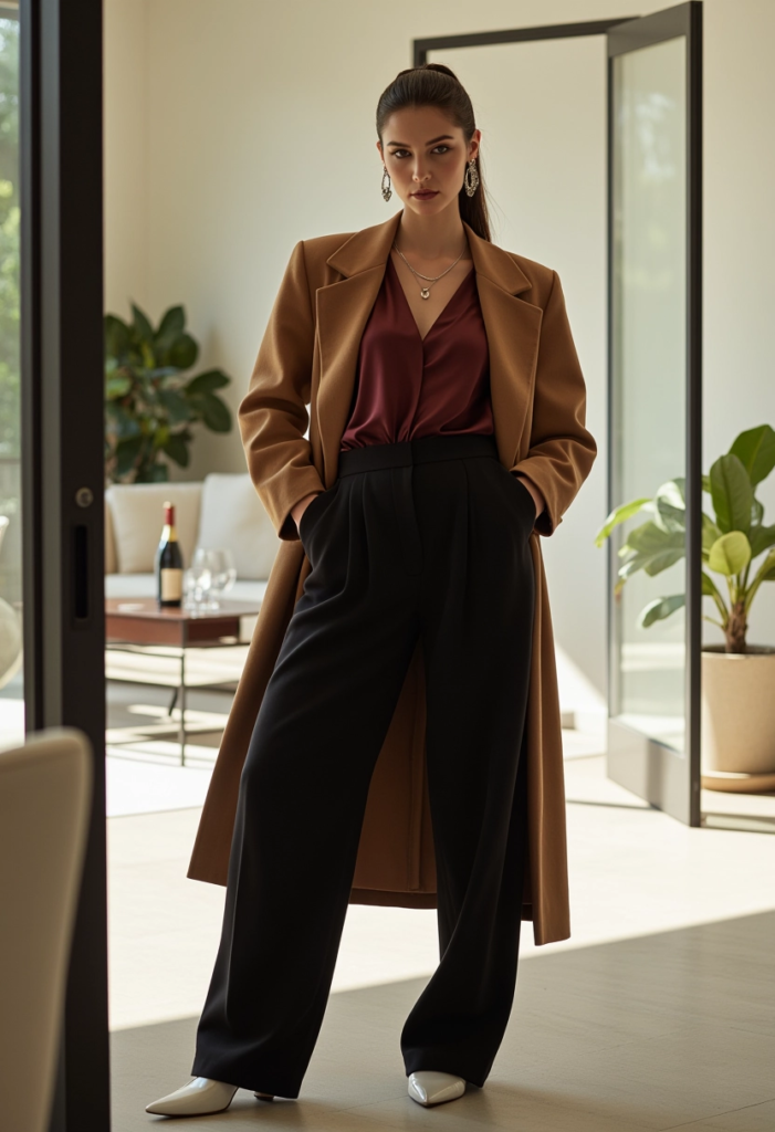 Women's Trench Coat,Double-Breasted Styles,Trench Coat